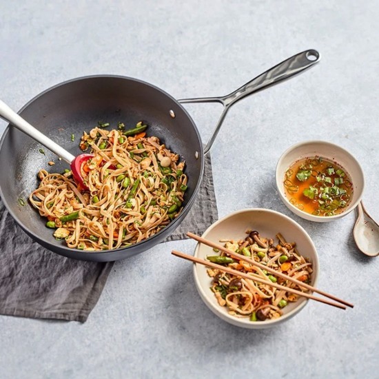 3-ply wok serpenyő, alumínium, 28 cm, "Alu Industry Duraslide" - Demeyere