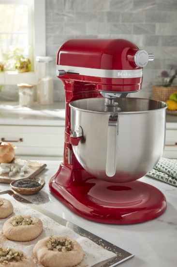 Tálemelős állványkeverő, 6,6 l, HEAVY DUTY, Empire Red - KitchenAid