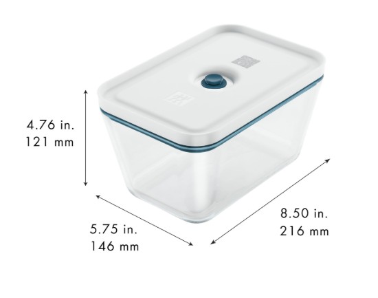 Vákuumos élelmiszertartály, üveg, 2L, "FRESH & SAVE" La Mer - Zwilling