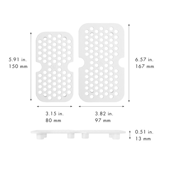 2 részes csepegtető állvány üveg ételtartókhoz, M/L, "FRESH & SAVE" - Zwilling