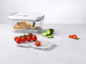 2 részes csepegtető állvány üveg ételtartókhoz, M/L, "FRESH & SAVE" - Zwilling