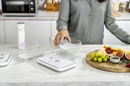 2 részes csepegtető állvány üveg ételtartókhoz, M/L, "FRESH & SAVE" - Zwilling