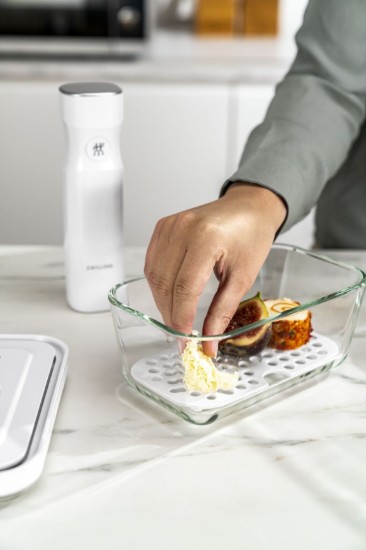 2 részes csepegtető állvány üveg ételtartókhoz, M/L, "FRESH & SAVE" - Zwilling