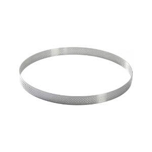 Perforált forma a torta, rozsdamentes acél, 24,5 cm - de Buyer