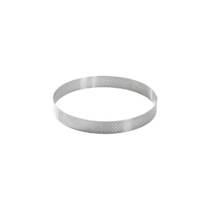 Perforált tortaforma, rozsdamentes acél, 15,5 cm - de Buyer