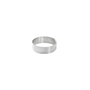  de Buyer - Perforált forma mini tortákhoz, rozsdamentes acél, 6,5 cm 