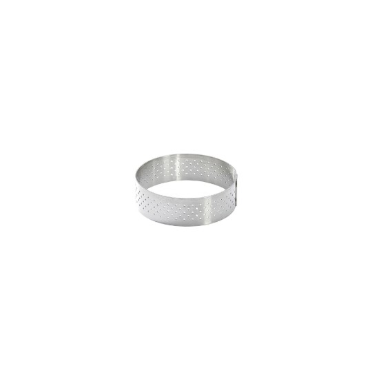  de Buyer - Perforált forma mini tortákhoz, rozsdamentes acél, 6,5 cm 