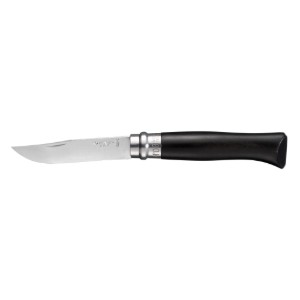 N°08 zsebkés, rozsdamentes acél, 8,5 cm, "Tradition Luxe", Ebony - Opinel