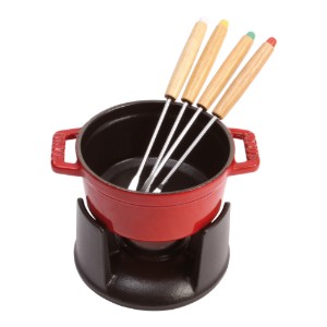 Staub mini Fondue készlet 7 darabos / 0,25 L, Cherry