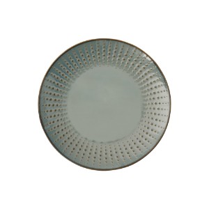 Desszerttál, porcelán, 21 cm, "Drops Celadon" - Nuova R2S