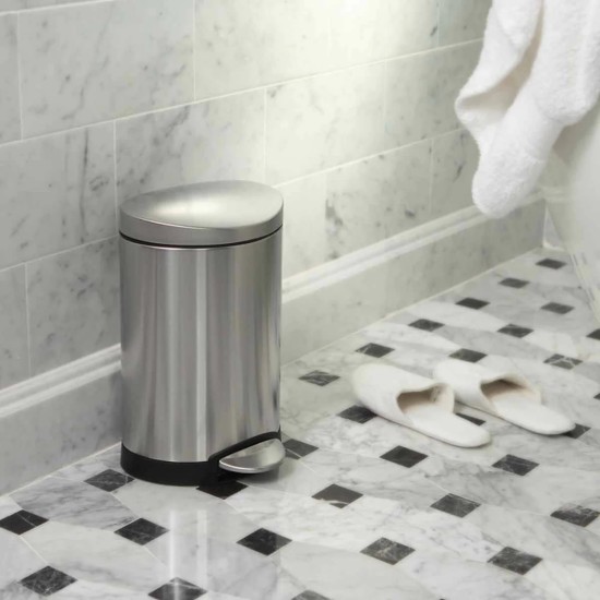 simplehuman pedálos szemetes 6 l, rozsdamentes acél