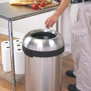 simplehuman szemetes, 60 L, rozsdamentes acél