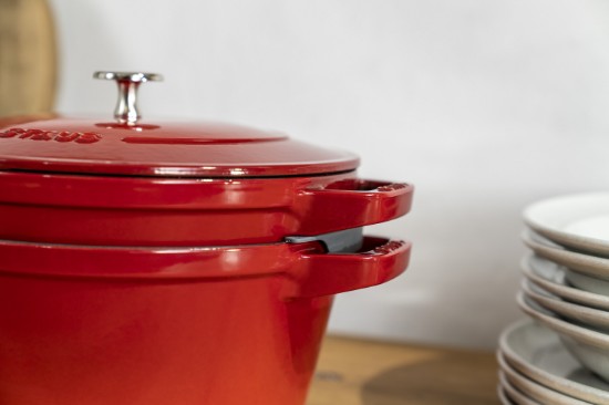 2 db edénykészlet Cocotte, 24cm, öntöttvas, Cherry - Staub