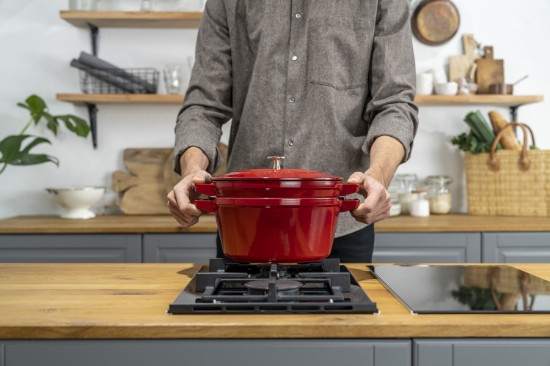 2 db edénykészlet Cocotte, 24cm, öntöttvas, Cherry - Staub