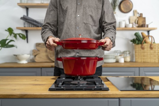 2 db edénykészlet Cocotte, 24cm, öntöttvas, Cherry - Staub