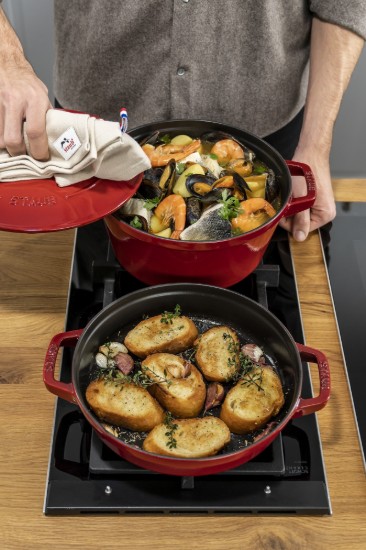 2 db edénykészlet Cocotte, 24cm, öntöttvas, Cherry - Staub