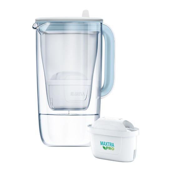 BRITA – ÜVEG vízszűrő kancsó, 2,5 L, Maxtra PRO (világoskék)