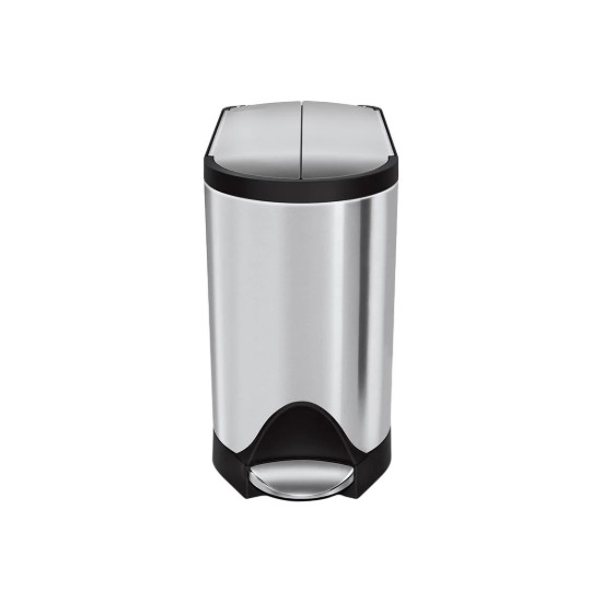 simplehuman Pedálos szemetes kosár, 10 l, rozsdamentes acél