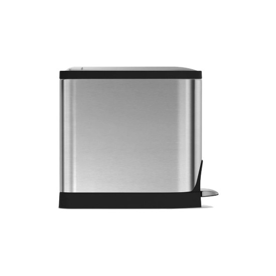 simplehuman Pedálos szemetes kosár, 10 l, rozsdamentes acél