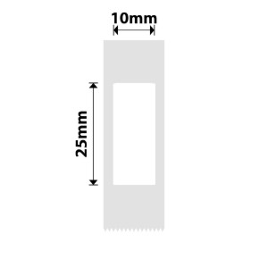 Címkematrica tekercs, 10x25mm, 240 db/tekercs, Fehér - NIIMBOT