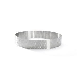 Perforált tortagyűrű, rozsdamentes acél, 18,5 cm - de Buyer