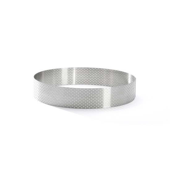 Perforált tortagyűrű, rozsdamentes acél, 18,5 cm - de Buyer