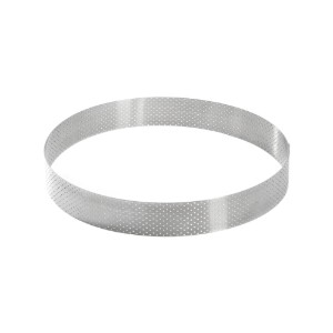 Perforált tortagyűrű, rozsdamentes acél, 24,5 cm - de Buyer