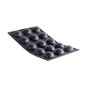 de Buyer - Szilikon sütőforma, 15 félgömb, 30 × 17,5 cm