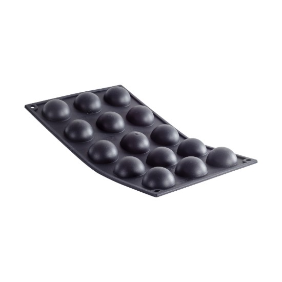 de Buyer - Szilikon sütőforma, 15 félgömb, 30 × 17,5 cm