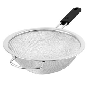 Szűrő, rozsdamentes acél, 20 cm, Black - Zokura
