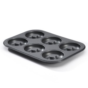 6 darabos mini-savarine sütőforma 31,5 x 21,5 cm acél - de Buyer