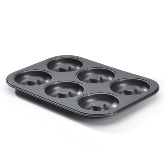 6 darabos mini-savarine sütőforma 31,5 x 21,5 cm acél - de Buyer