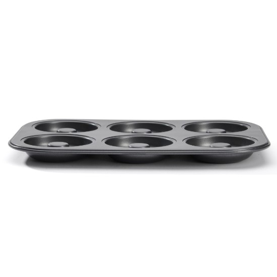 6 darabos mini-savarine sütőforma 31,5 x 21,5 cm acél - de Buyer
