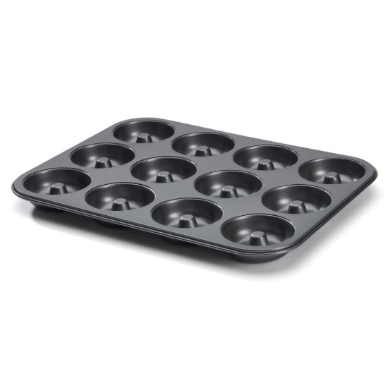 de Buyer 12 darabos mini-savarine sütőforma 34,3 x 26,2 cm acél
