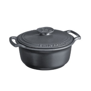 Kerámia Cocotte főzőedény, 28,5 cm/4L, "Sublime", Slate - Emile Henry