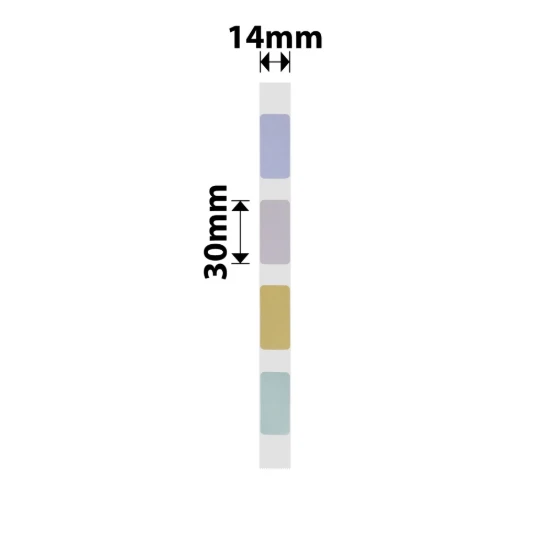 Címkematrica tekercs, 14x30mm, 210 db/tekercs, Cornfield - NIIMBOT