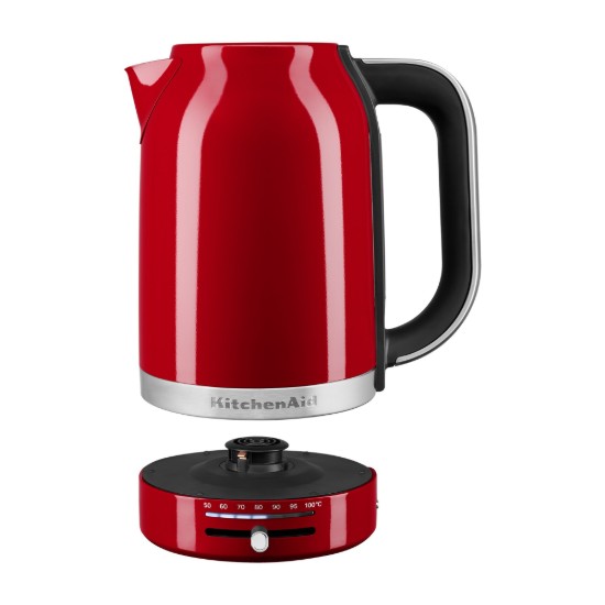 Változtatható hőmérsékletű elektromos vízforraló, 1,7 L, Empire Red - KitchenAid