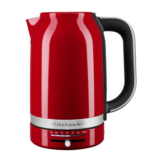 Változtatható hőmérsékletű elektromos vízforraló, 1,7 L, Empire Red - KitchenAid