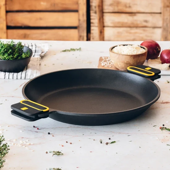 Paella serpenyő, alumínium, 36 cm, "Daily Pro" - BRA