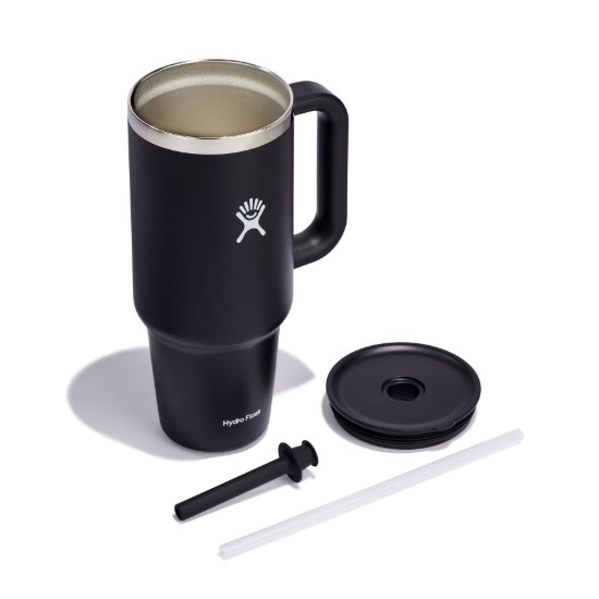 Hőszigetelt pohár, rozsdamentes acél, 1,18 liter, 'All Around Travel', fekete - Hydro Flask