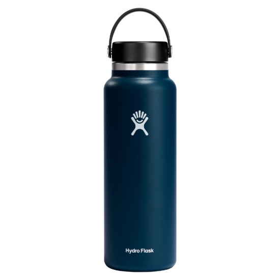 Hőszigetelő palack, rozsdamentes acél, 1,18L, "Wide Mouth", Indigo - Hydro Flask