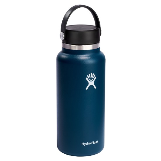 Hőszigetelő palack, rozsdamentes acél, 950 ml, "Wide Mouth", Indigo - Hydro Flask