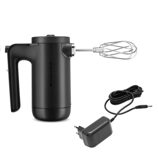 Vezeték nélküli kézi mixer, 7 sebesség, Matte Black - KitchenAid