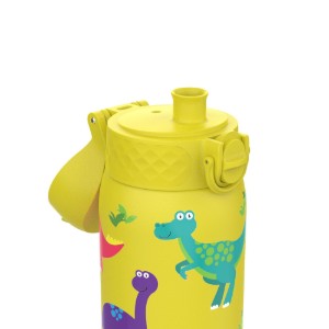 Vizes palack gyerekeknek, rozsdamentes acél, 320 ml, Dinosaurs - Ion8
