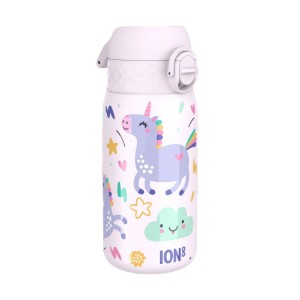 Vizes palack gyerekeknek, rozsdamentes acél, 320 ml, Unicorns - Ion8