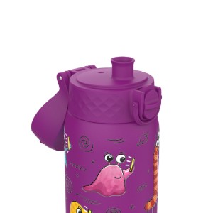 Vizes palack gyerekeknek, rozsdamentes acél, 400 ml Aliens - Ion8