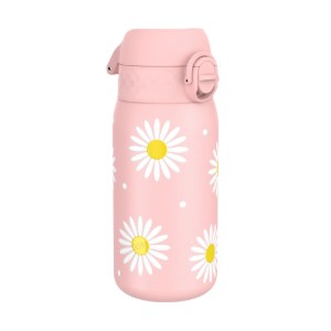 Vizes palack gyerekeknek, rozsdamentes acél, 400 ml, Daisies - Ion8