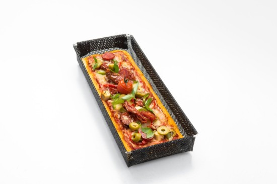 Perforált tepsi bagett sütéséhez, üvegszálas, 30 × 8 × 3 cm - NoStik