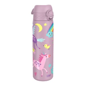 "Slim" kulacs, rozsdamentes acél, 600 ml, Unicorns - Ion8