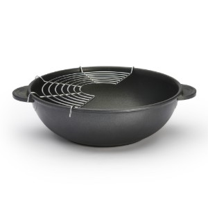 Wok grill, 32 cm, rozsdamentes - de Buyer